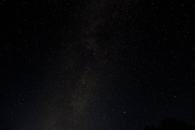 Sheregesh 'teki yıldızlı gecenin fotoğrafı..