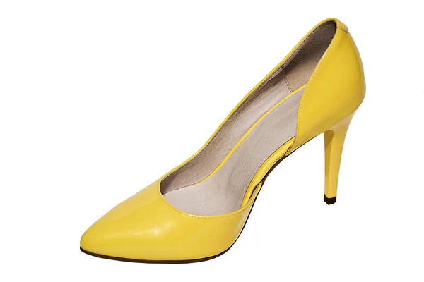 Chaussures jaunes femelles — Photo
