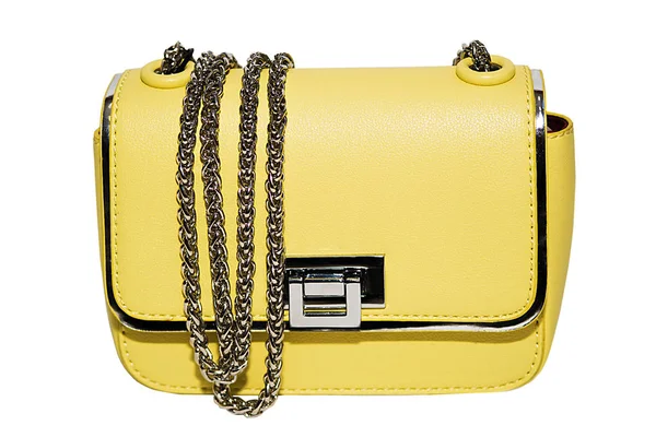 Women's yellow bag — Stock Photo, Image