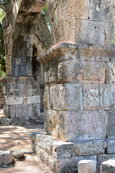 Stenen Oude Stad Ruïnes Rome Artefacten Muur — Stockfoto