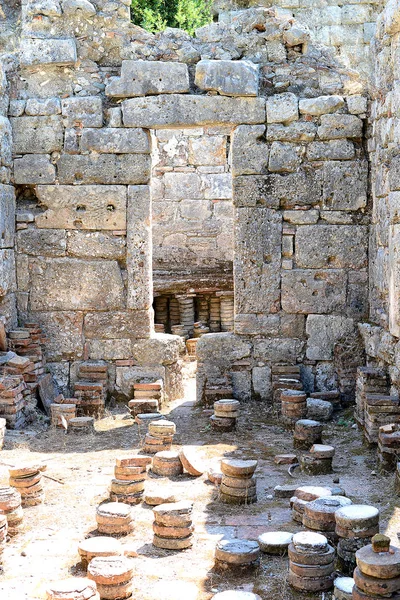 Stenen Oude Stad Ruïnes Rome Artefacten Muur — Stockfoto