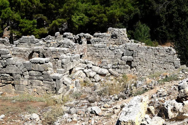 Каміння Старе Місто Руїни Римські Артефакти Стіна — стокове фото