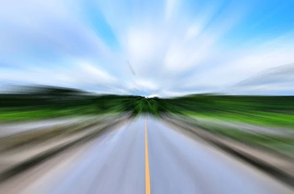 stock image road under blue sky