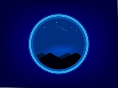 Gece manzaralı arka plan