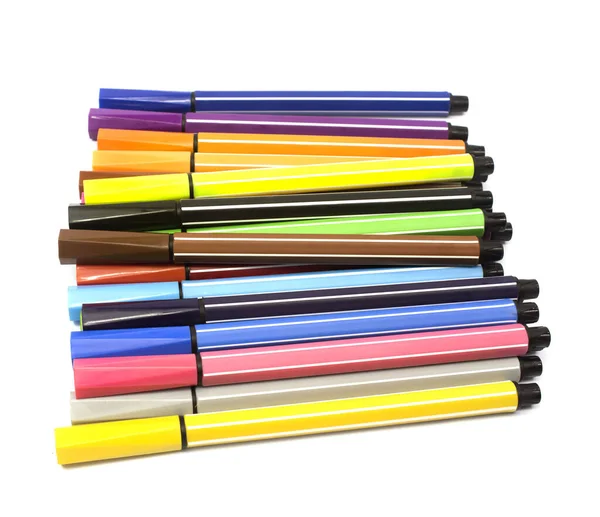 Multicolored Felt Tip Pens — Stock Photo, Image