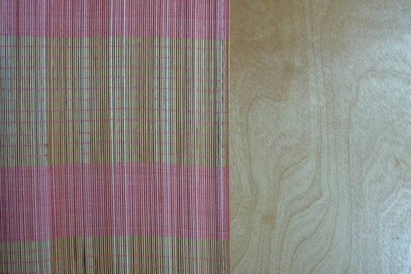 Υπόβαθρο του μπαμπού mat πλάκα, πολύχρωμο μοτίβο, υφή μπαμπού, κενό χώρο του μπαμπού χαλί — Φωτογραφία Αρχείου