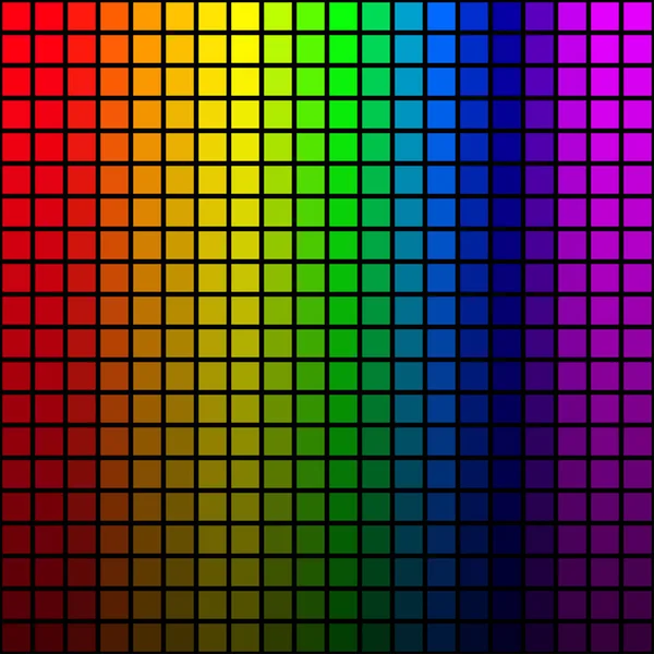 Background of rainbow colored mosaic — Stock Vector