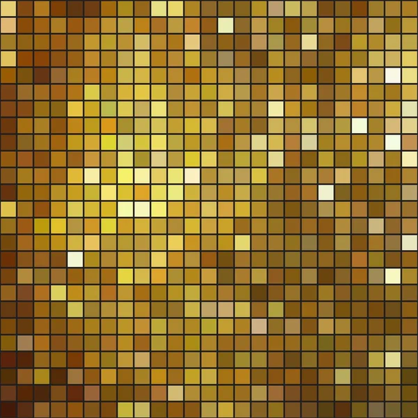 Glittering Gold mosaic background pattern — Stock Vector