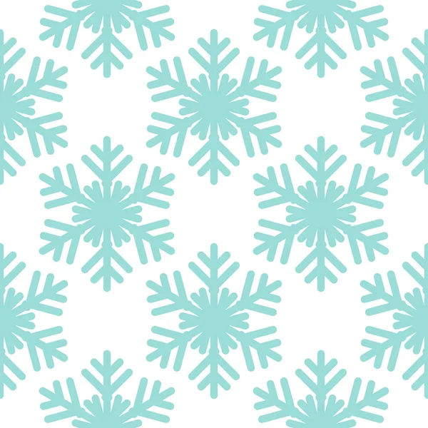 Seamless pattern with snowflakes on white — Stock Vector