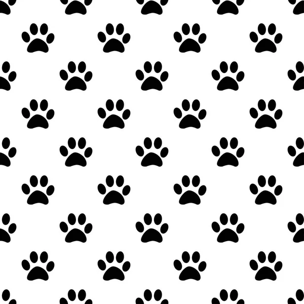 Patte d'animal motif gris sans couture — Image vectorielle