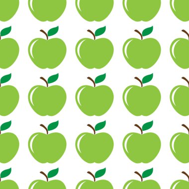 Elma yeşil Dikişsiz desen arka plan
