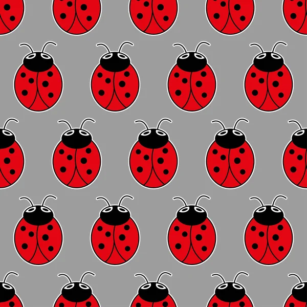 Uğur böceği seamless modeli sanat arka plan