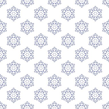 Beyaz kar taneleri ile Seamless Modeli