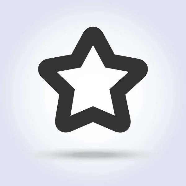 Ikona kształt gwiazdy płaska — Wektor stockowy