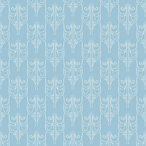 Modèle bleu clair vintage abstrait sans couture — Image vectorielle