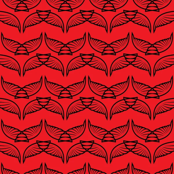 Красный рисунок крыльев ангелов — стоковый вектор