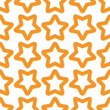 Yıldız ile Seamless turuncu beyaz modeli