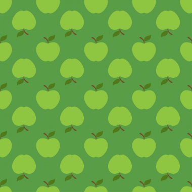 Elma yeşil Dikişsiz desen arka plan