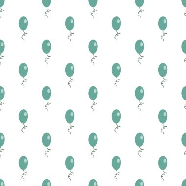 Mavi beyaz hava balonları seamless modeli