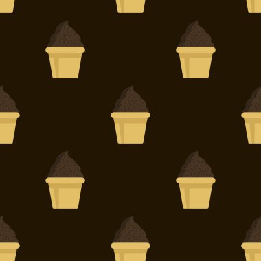 Krem choco kek seamless modeli