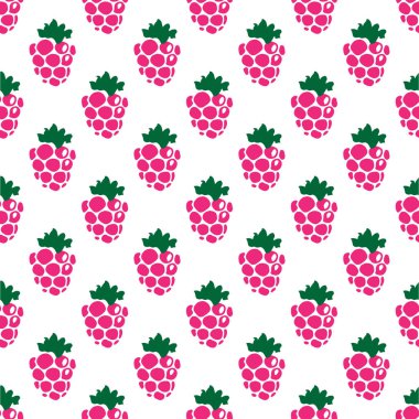 Sorunsuz ahududu arka plan beyaz pembe deseni