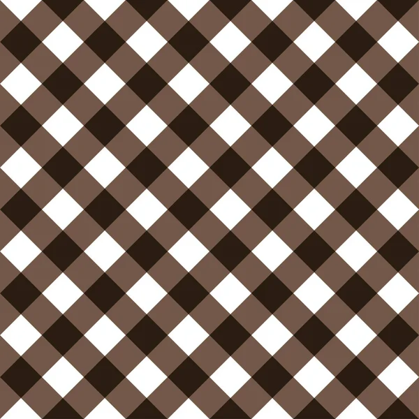 Квадрати текстильний безшовний візерунок коричневих кольорів — стоковий вектор