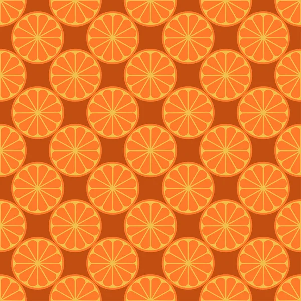 Owoce pomarańczowy jasny wzór — Wektor stockowy