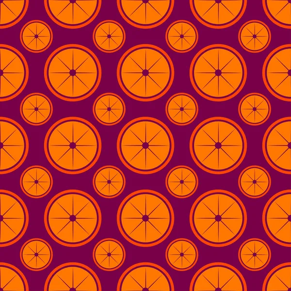 Бесшовный яркий узор апельсина — стоковый вектор