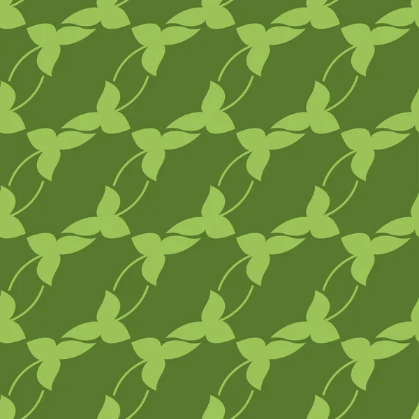 Saint Patrick day green clover seamless pattern — Stockvektor