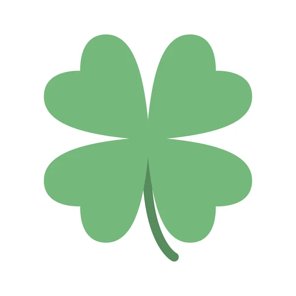 Saint Patrick chanceux jour irlandais trèfle vert symbole — Image vectorielle