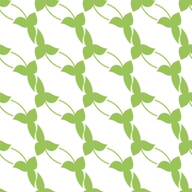 Saint Patrick day green clover seamless pattern