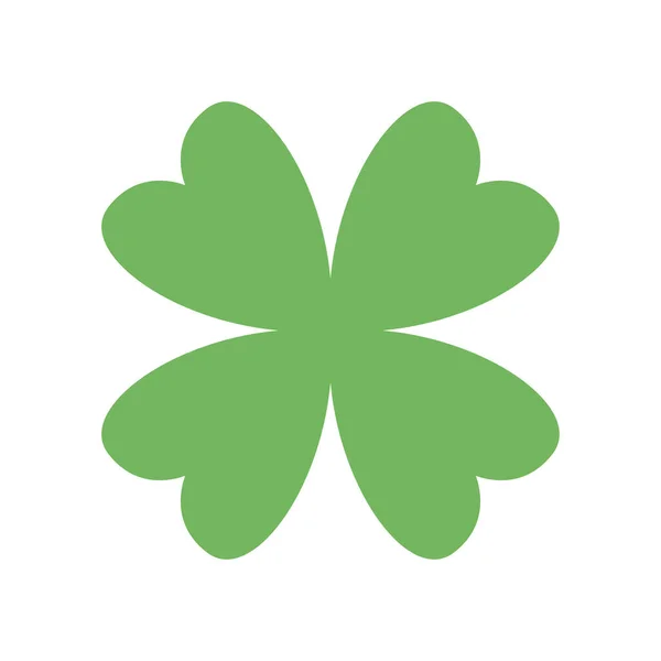 Saint Patrick chanceux jour irlandais trèfle vert symbole — Image vectorielle