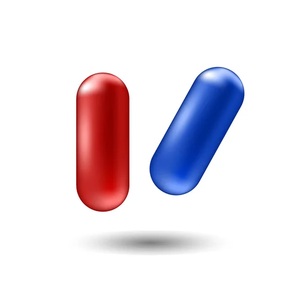 Virus två piller tabletter medicinsk hjälp ikon mesh vektor — Stock vektor