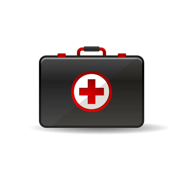 Virus first aid help kit box icon — 图库矢量图片