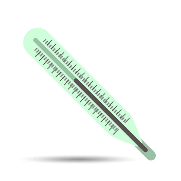 Thermometer icoon meting medisch instrument voor de gezondheid — Stockvector