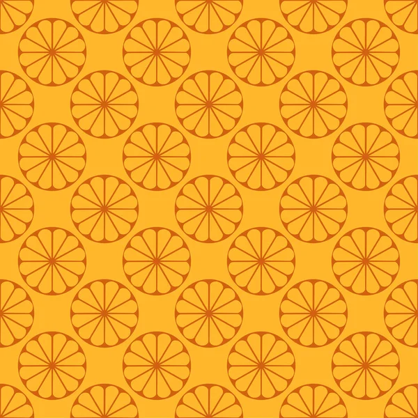 Oranžové ovoce bezešvé světlé umění vektor vzor — Stockový vektor