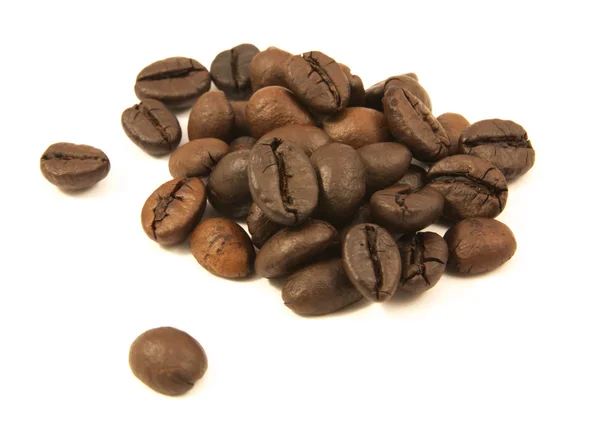 Coffee beans in closeup isolated — Stock Photo, Image