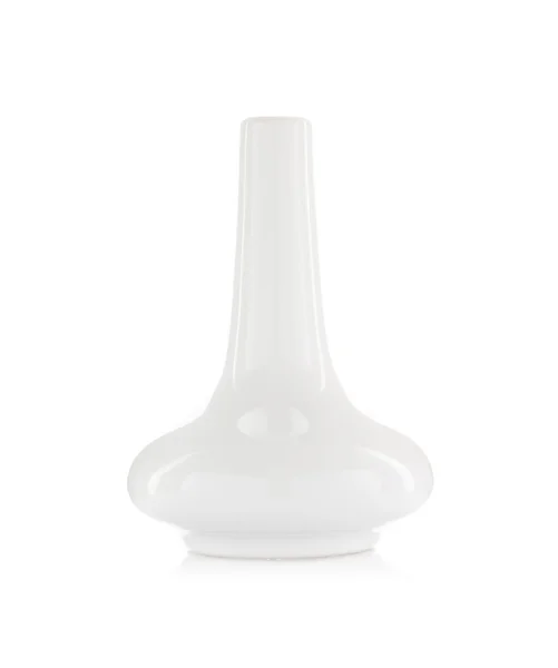 Vaso bianco isolato su sfondo bianco — Foto Stock