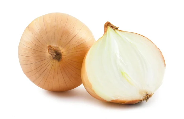 Fresh bulbs of onion isolated — Stock Photo, Image
