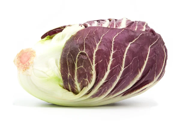 Salad merah radicchio diisolasi pada putih — Stok Foto