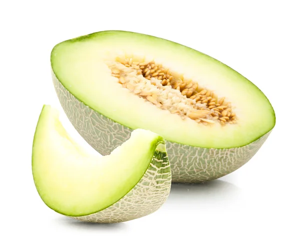 Melón melón verde aislado — Foto de Stock