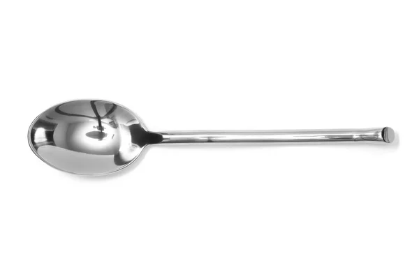 Zilveren vork, geïsoleerd — Stockfoto