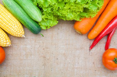 sebze çuval arka plan üzerinde