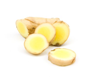 İzole beyaz zerdeçal slayt 