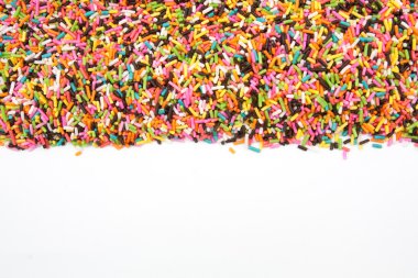 şeker serpin nokta dekorasyon kek ve izole bekery için