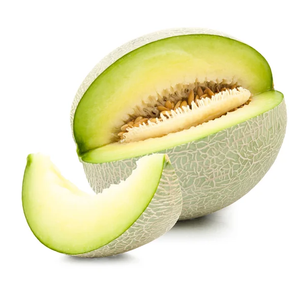 Melón melón verde aislado — Foto de Stock