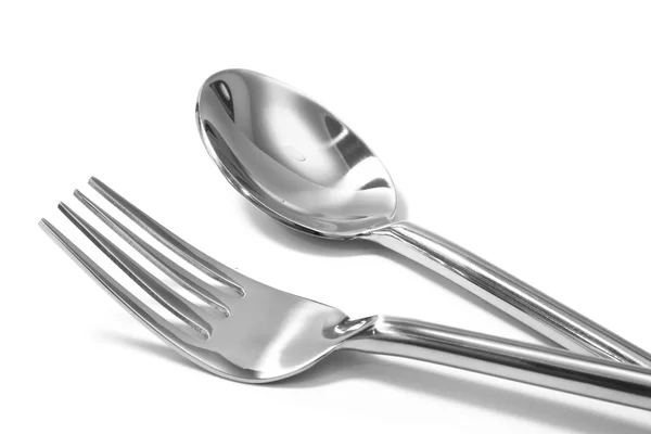 Knife and fork isolated — Stock Photo, Image