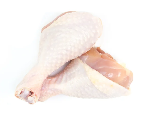 Fresh chicken drumsticks isolated — Stock Photo, Image