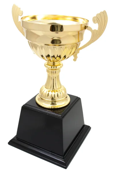Golden trophy isolated — Stock Photo, Image