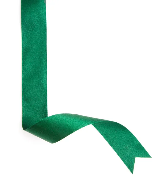 green ribbon border isolated on white — Stock Photo © onairjiw 147190941